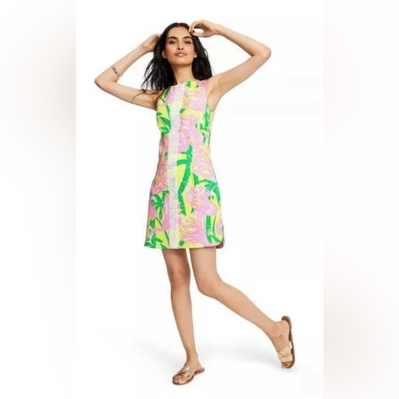 Lilly Pulitzer Dresses & Skirts - Lilly Pulitzer For Target 20th Anniversary Women's Fan Dance Shift Dress Sz‎ 14